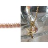 collier chaine avec perle de culture et étoile de mer
