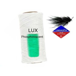 Fil ciré pour micro macramé 1MM Linhasita Lux Phosphorescent X5M