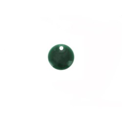 Sequin émaillé 8mm vert x 1