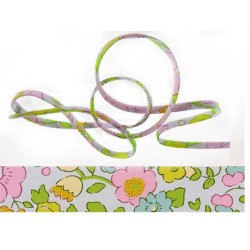 Cordon tissu liberty 4mm- Betsy Beryl rose x 20cm