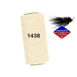 Fil ciré Linhasita pour micro macramé 1MM Lin clair (1438)