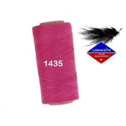Fil ciré pour micro macramé 0.35MM Linhasita rose vif (1435)
