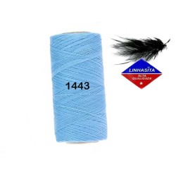 Fil ciré Linhasita pour micro macramé 0.35MM Bleu Maya  (1443) X 5M