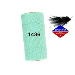 Fil ciré Linhasita pour micro macramé 0.5MM Menthe glacée (1436)