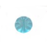 Perle en verre de bohème 18mm Aqua translucide et mat