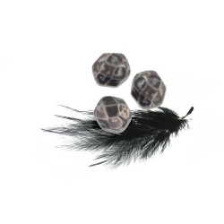 Facettes 4mm chalk white marble grey