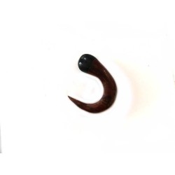 Boucle d'oreille écarteur-5mm- Bois exotique x1