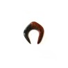 Boucle d'oreille écarteur croissant -5mm- Bois exotique x1