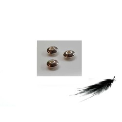 perle soucoupe 6x2.8mmmm argent 925 x4