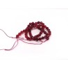 Agates facettées 6mm-Dark rose x fil 38cm