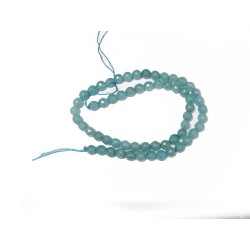 Amazonite facettée 6mm Bleu x Fil 37cm