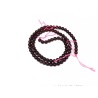 Perles en Grenat 5mm  Rouge x Fil 39cm