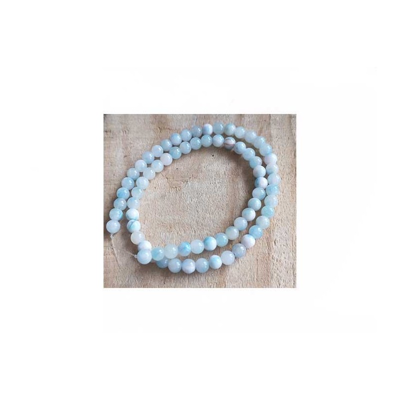 Hémimorphite 6mm bleu clair X 15