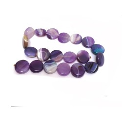 Agate a bandes 20mm violet