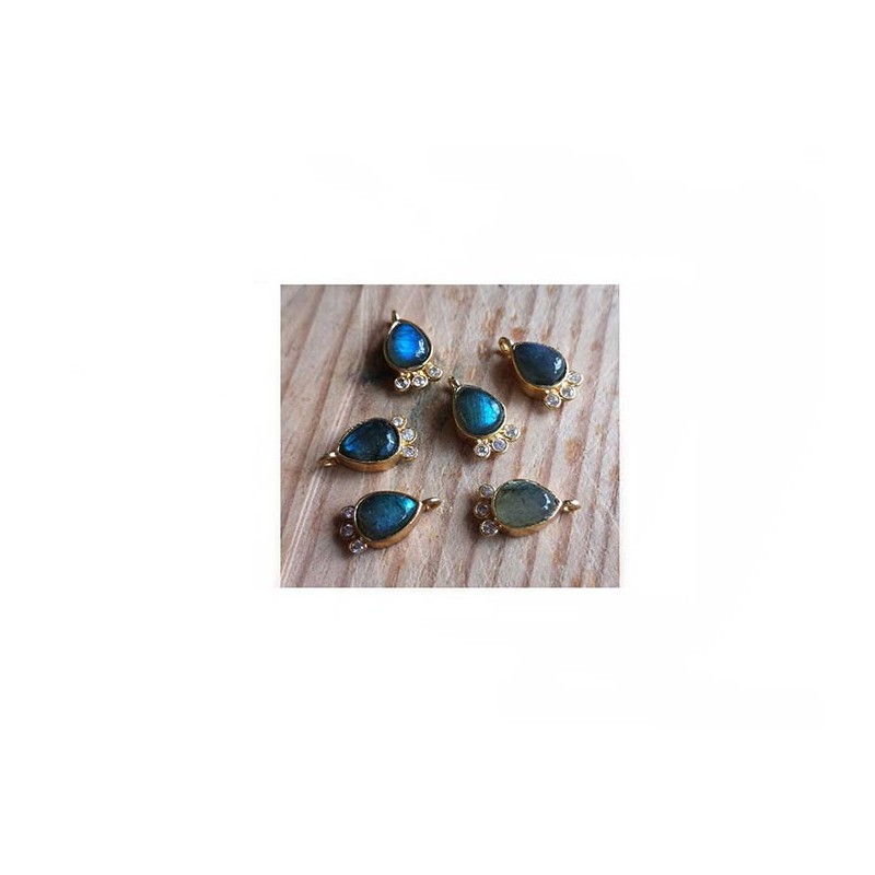 pendentif goutte en labradorite