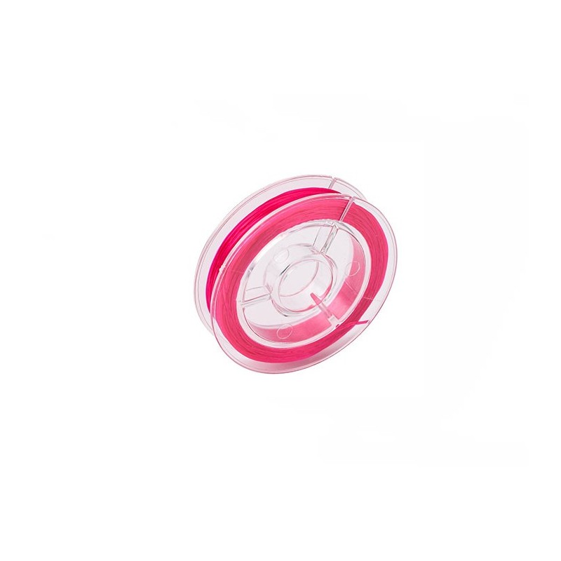 Rouleau de Fil élastique 0.8mm multibrins fuchsia x10M