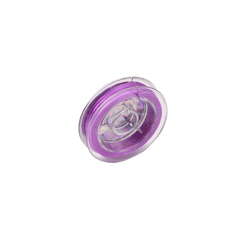 Rouleau de Fil élastique 0.8mm multibrins violet x10M