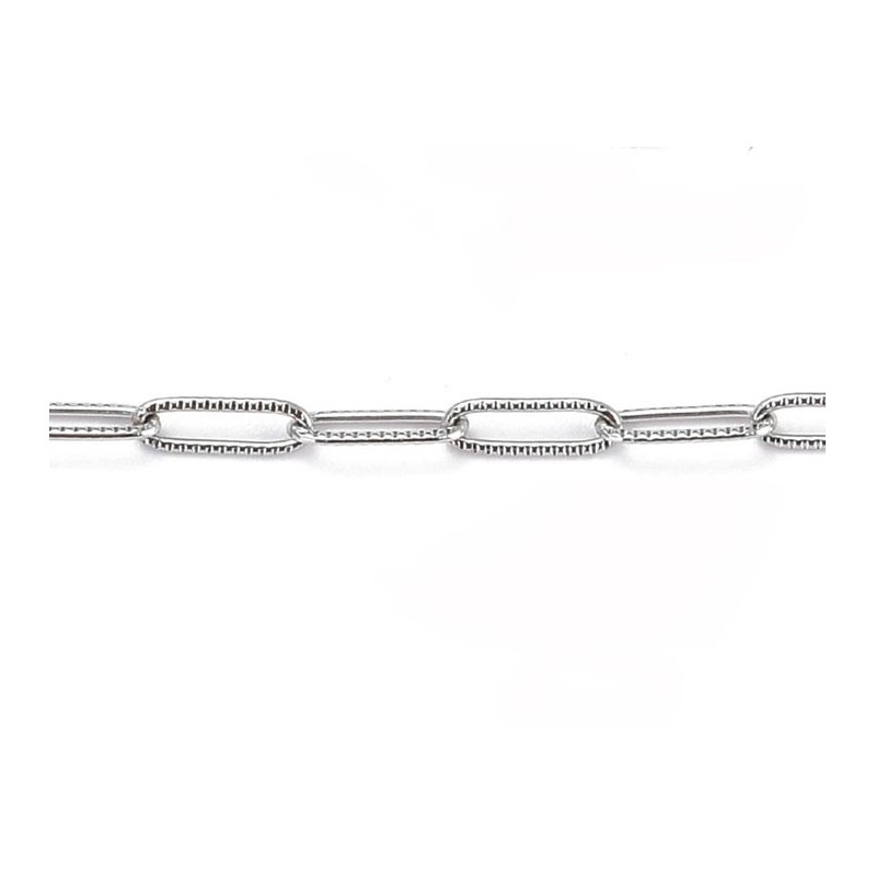 Chaîne maille rectangle 3mm- Acier inox 304