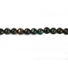 Perles 4mm en malachite et bronzite assemblées