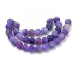 Agates 8mm mat- Violet