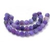 Agates 8mm mat- Violet