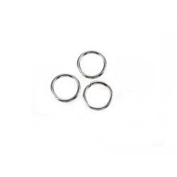 Anneaux ouverts  8x1mm acier inox 304 x 20