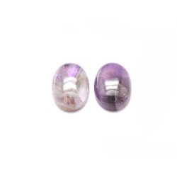 Cabochon ovale 14x10 Améthyste claire naturelle-Violet