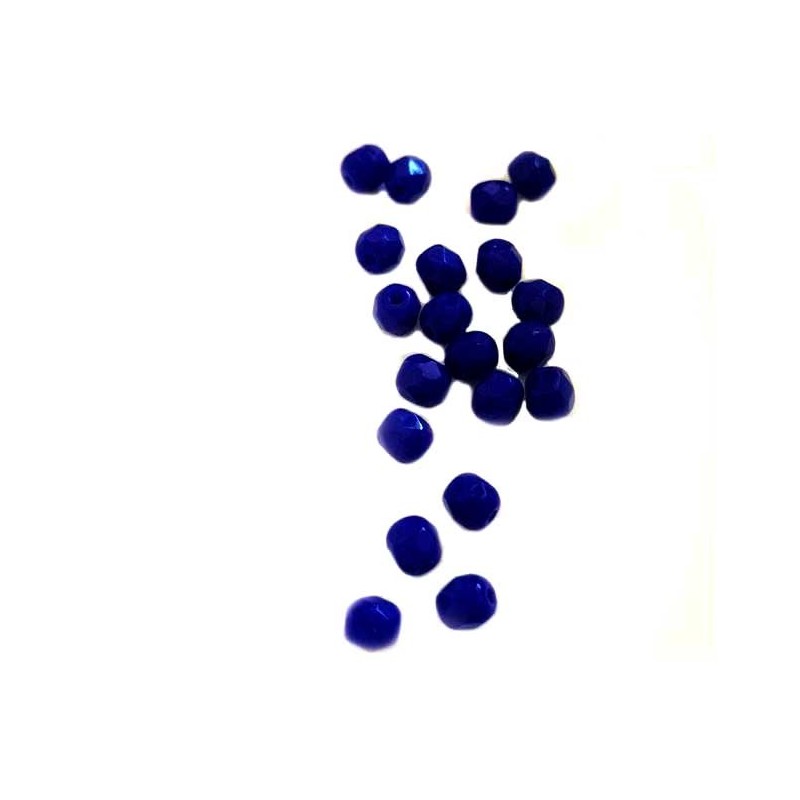 Facettes de Bohême 4mm Blue opaq