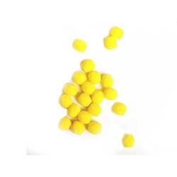 Facettes de Bohême 4mm jaune opaque mat