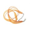Collier organza 44 cm orange
