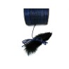 Cordon ciré tressé  BLEU MARINE 1,5mm qualité supérieure X 3 Mètres