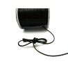 Cordon ciré tressé  NOIR 2mm 