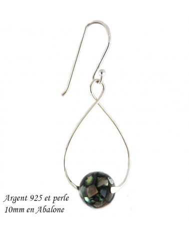 1 Suspension accroche perle pour boucles-d'oreilles ou pendentif, Argent sterling 925-22x32mm