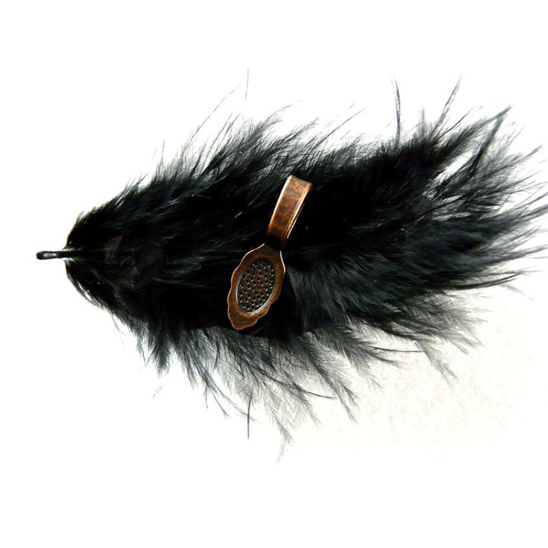 Bélière à coller 26 x 8mm cuivré x1