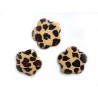 Fleur en résine motif LEOPARD 33mm X 1