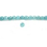 Amazonite facettée 6mm Bleu x 15