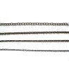 Chaîne  Noir gun métal  3 x 4 x 0.8mm x 1 Mètre