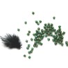 Toupies Bohême 4mm VERT -  Turquise Green Travertin x 25