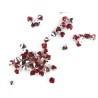 Toupies  4mm ROUGE siam argent x 25