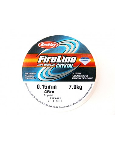 Fil Fireline 0.15mm (6LB) nylon tressé CRYSTAL x 46M