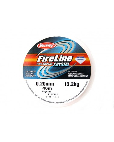 Fil Fireline 0.20mm (6LB) nylon tressé CRYSTAL x 46M