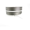 Fil cablé ARGENT  0.45mm 7 brins 100 Mètres