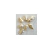 Perles baroques d'eau douce BLANC x 5
