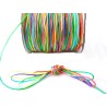 Fil nylon tressé 1mm MULTICOLORE x 3 Mètres