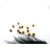 ovales facettées 4 x 3.5mm doré  X 10