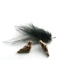 Oiseau 12x4mm bronze antique  X 10