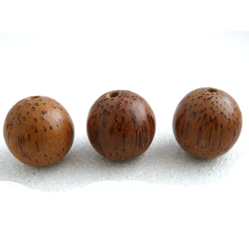 Palmier perle bois exotique marron 20mm X 1