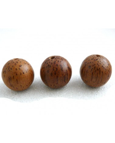 Palmier perle bois exotique marron 20mm X 1
