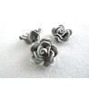 Rose fimo 21mm gris et blanc X 1