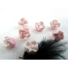 Rose Fimo 10.5mm Rose clair X 1